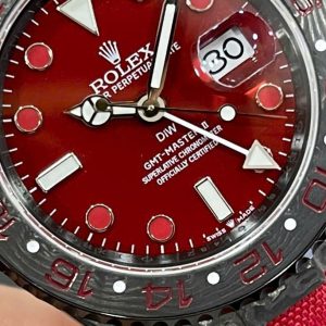Đồng Hồ Rolex Rep 11 GMT Master II DIW Carbon Siêu Nhẹ Màu Đỏ 40mm (9)