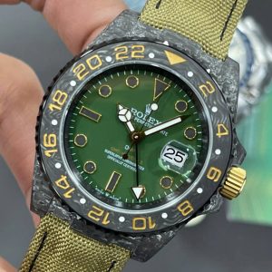 Đồng Hồ Rolex Rep 11 GMT Master II DIW Carbon Siêu Nhẹ Màu Xanh 40mm (9)