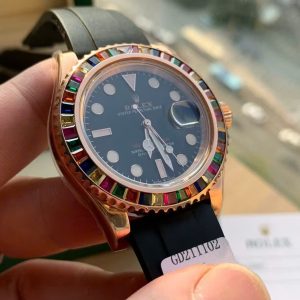 Đồng Hồ Rolex Yacht Master 116695SATS Chế Tác Đá Quý Tổng Hợp 40mm (7)