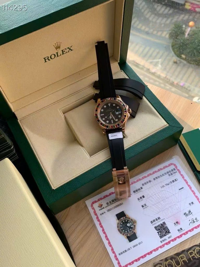 Đồng Hồ Rolex Yacht Master 116695SATS Chế Tác Đá Quý Tổng Hợp 40mm (7)