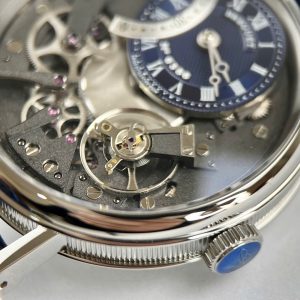 Dong Ho Breguet Tradition Replica Cao Cap Mat Lo Co Day Da Mau Xanh Xuong ZF 40mm 5
