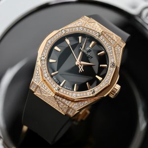 Đồng Hồ Hublot Orlinski King Gold Đính Full Đá Replica Máy Cơ ETA 2892 40mm (8)