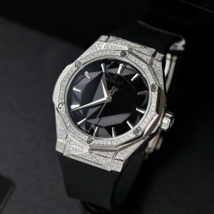 Đồng Hồ Hublot Orlinski Titanium Đính Full Kim Cương Nhân Tạo Chế Tác Hong Kong 40mm (4)