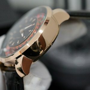 Đồng Hồ Jacob & Co Rep 11 Casino Roulette Màu Vàng Hồng Dây Da Màu Đen 44mm (3)