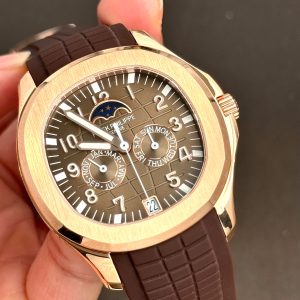 Đồng Hồ Patek Philippe Rep 11 Aquanaut 5261 Mặt Số Chocolate Dây Cao Su 40mm (1)