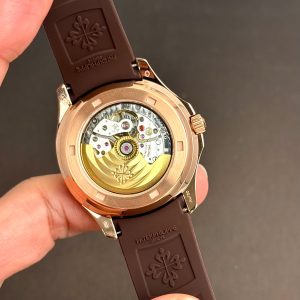 Đồng Hồ Patek Philippe Rep 11 Aquanaut 5261 Mặt Số Chocolate Dây Cao Su 40mm (1)