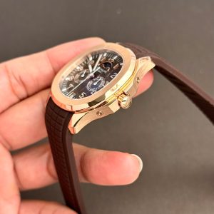 Đồng Hồ Patek Philippe Rep 11 Aquanaut 5261 Mặt Số Chocolate Dây Cao Su 40mm (1)