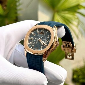 Đồng Hồ Patek Philippe Rep 11 Aquanaut 5261 Mặt Số Xanh Dương Dây Cao Su 40mm (1)