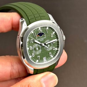 Đồng Hồ Patek Philippe Rep 11 Aquanaut 5261 Mặt Xanh Lá Dây Cao Su 40mm (4)