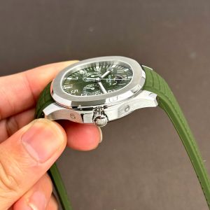 Đồng Hồ Patek Philippe Rep 11 Aquanaut 5261 Mặt Xanh Lá Dây Cao Su 40mm (4)