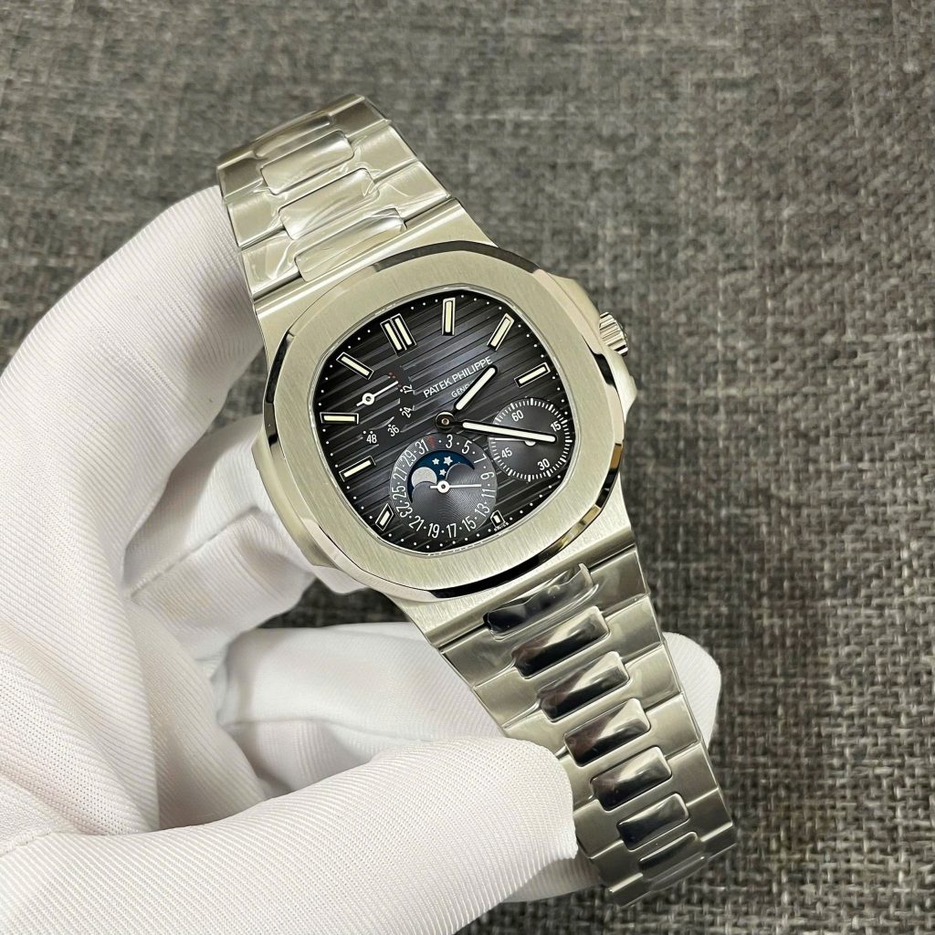 Đồng Hồ Patek Philippe Replica 1 1 Nautilus 5712 Mặt Xanh V4 Nhà Máy PPF 40mm (5)