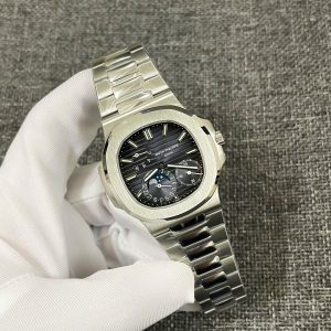 Đồng Hồ Patek Philippe Replica 1 1 Nautilus 5712 Mặt Xanh V4 Nhà Máy PPF 40mm (5)