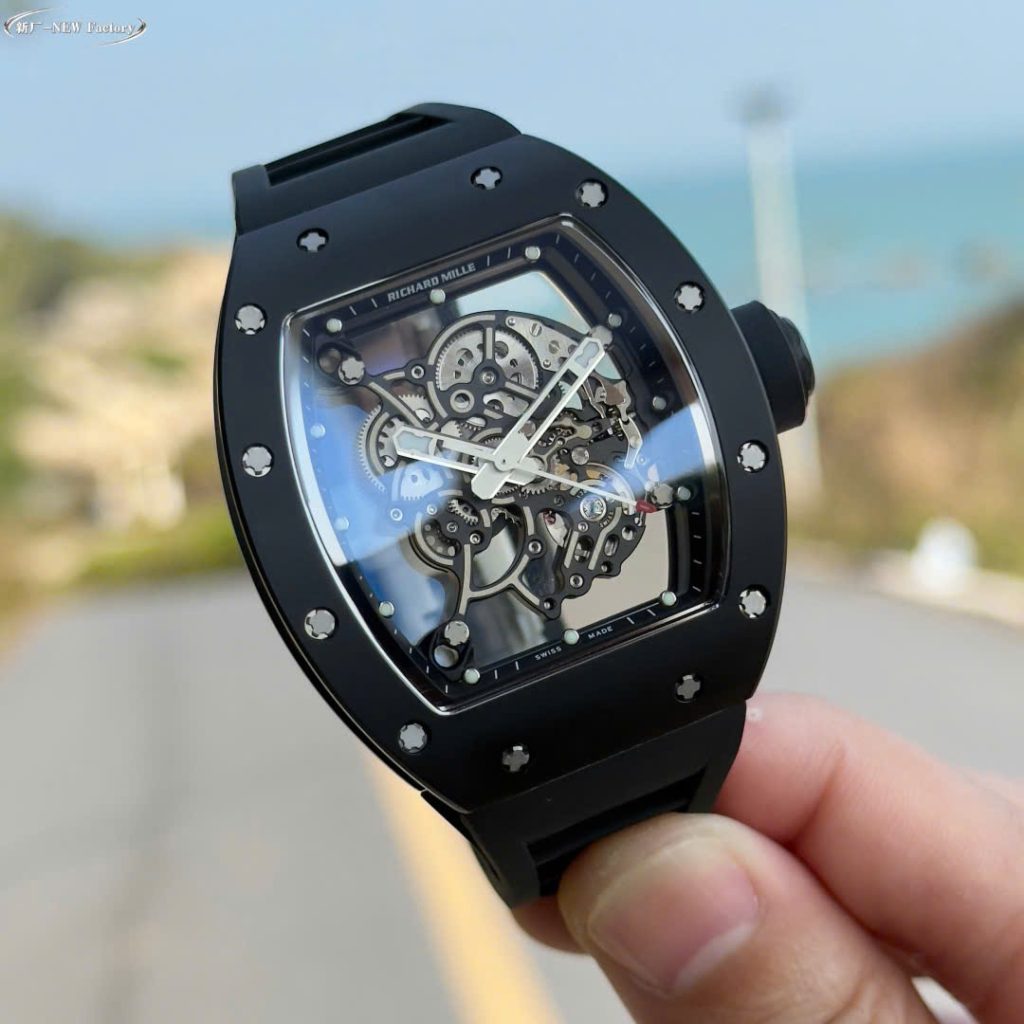 Đồng Hồ Richard Mille RM055 Replica Cao Cấp Bản Mới 2025 Gốm Đen Xưởng BBR V5 (8)