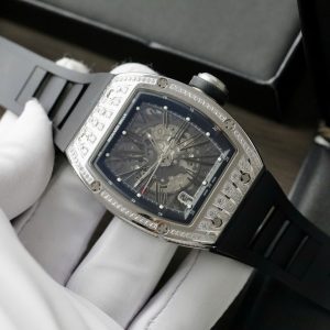 Đồng Hồ Richard Mille Replica Cao Cấp Nam Đính Đá Máy Cơ Tự Động 40mm (7)
