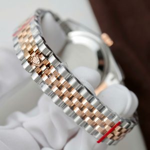 Đồng Hồ Rolex Rep 1 1 DateJust Nữ Đính Đá Mặt Chocolate Dạ Quang Nhà Máy GS 31mm (10)