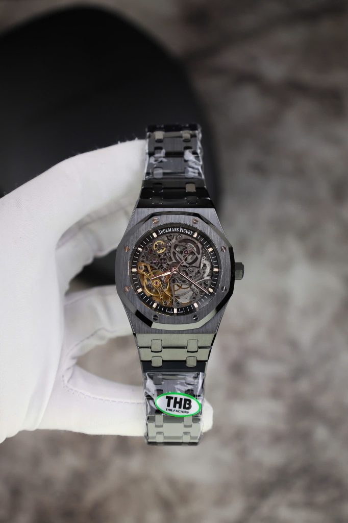 Đồng hồ Audemars Piguet Rep 1 1 Royal Oak 15416CE Gốm Đen Chế Tác Xưởng APS 41mm (9)