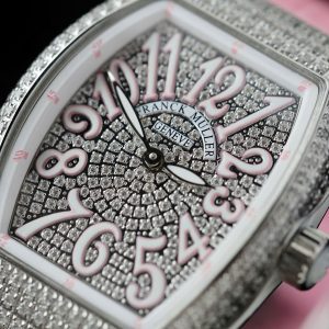 Dong Ho Franck Muller Nu Sieu Cap Vanguard V32 Dinh Da Day Cao Su Mau Hong 36mm 7