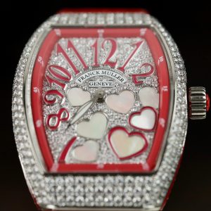 Dong Ho Franck Muller V32 Nu Sieu Cap Trai Tim Dinh Full Kim Cuong Moissanite 36mm 3