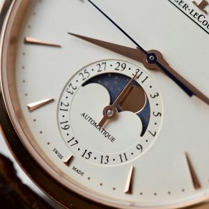 Đồng Hồ Jaeger LeCoultre Rep 11 Master Ultra Thin Moon Nam Dây Da Màu Nâu Xưởng APS 39mm (1)