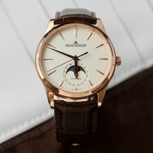 Đồng Hồ Jaeger LeCoultre Rep 11 Master Ultra Thin Moon Nam Dây Da Màu Nâu Xưởng APS 39mm (1)