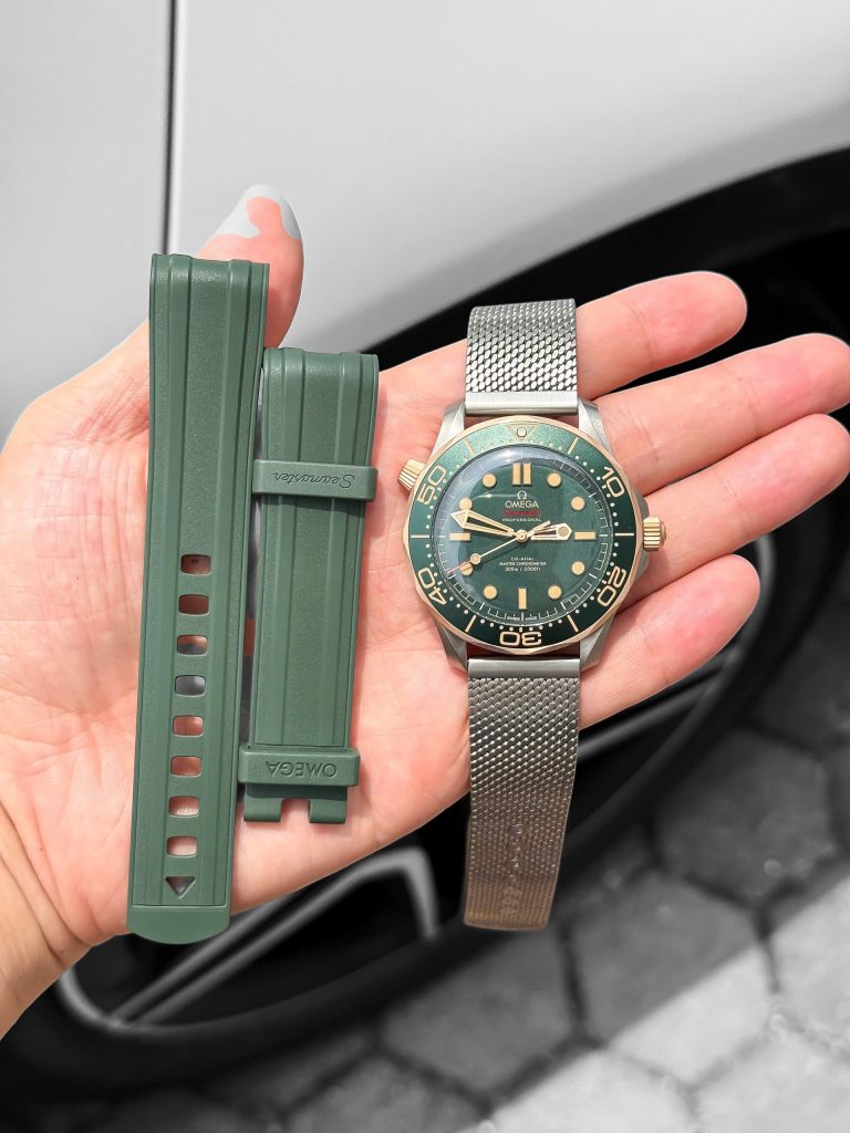 Đồng Hồ Omega Seamaster Diver 300M Titanium Bronze Gold Chronometer Rep 11 Xưởng VS 42mm (8)