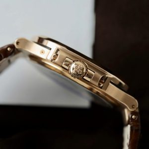 Đồng Hồ Patek Philippe Replica 1 1 Nautilus 5724 Đính Đá Dây Da Nhà Máy PPF 40mm (10)