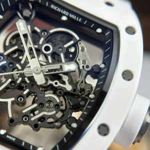 Đồng Hồ Richard Mille Rep 1 1 RM055 Bubba Watson Chế Tác Vỏ Gốm Trắng Xưởng ZF 42,7x49,9mm (1)
