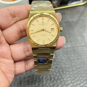 Đồng Hồ Vacheron Constantin Chế Tác Historiques 222 Cao Cấp Nhất Mặt Vàng 8F 37mm (7)