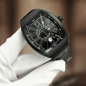 Đồng Hồ Franck Muller Vanguard V45 Replica Cao Cấp Gốm Đen Rep 11 Nhà Máy ABF 45mm (7)