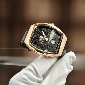 Đồng Hồ Franck Muller Vanguard V45 Replica Cao Cấp Màu Vàng Hồng Nhà Máy ABF 45mm (6)