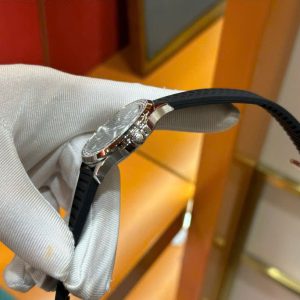 Đồng Hồ Patek Philippe Nữ Đính Đá Màu Đen Aquanaut 5067 Dây Cao Su Nhà Máy PPF 35,6mm (2)