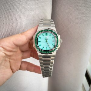 Đồng Hồ Patek Philippe Fake Máy Nhật Nautilus 5723 Đính Đá Mặt Xanh 40mm (8)