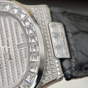 Đồng Hồ Patek Philippe Nam Dây Da Đính Đá Nautilus 5719 Replica Cao Cấp 40mm (2)