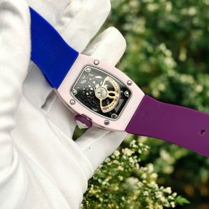 Đồng Hồ Richard Mille RM07-01 Pastel Pink Vỏ Gốm Replica Cao Cấp Nữ 36mm (7)