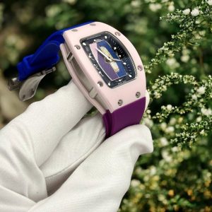 Đồng Hồ Richard Mille RM07-01 Pastel Pink Vỏ Gốm Replica Cao Cấp Nữ 36mm (7)