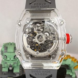 Dong Ho Richard Mille RM67 02 Che Tac Vo Sapphire Trong Suot May Tinh Chinh 37mm 2