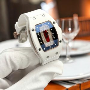 Đồng Hồ Richard Mille Rep 11 RM07 Gốm Trắng Mặt Số Đính Đá Máy Cơ Automatic 36mm (2)