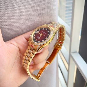 Dong Ho Rolex Fake May Co Nhat Day Date Dinh Full Da Mat So Do 36 40mm 1