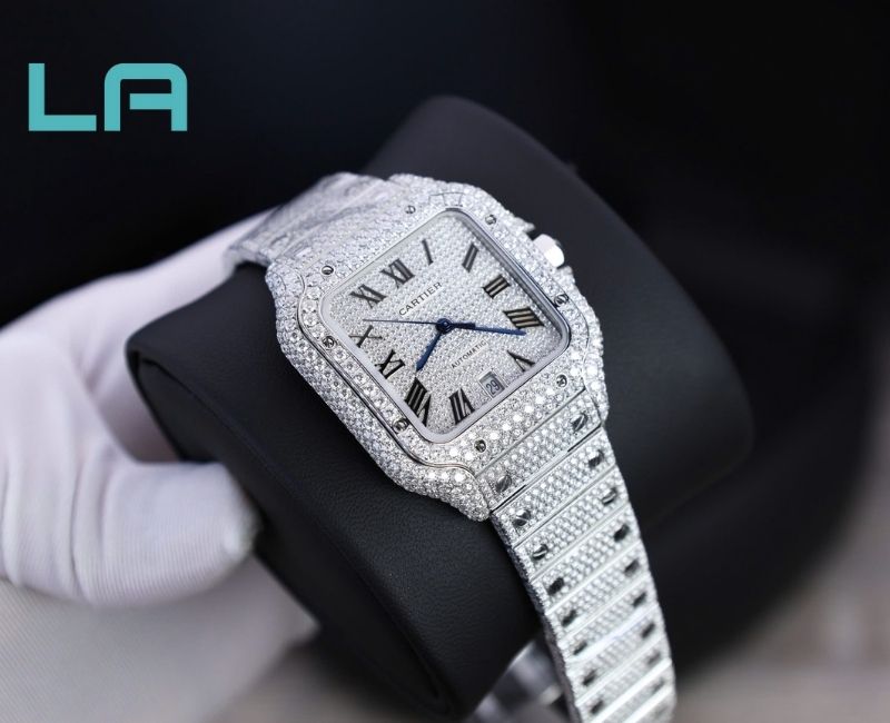 đồng hồ cartier đính đá đồng hồ cartier đính đá