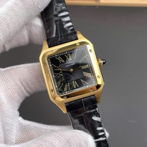 Đồng Hồ Cartier Rep 11 Santos-Dumont WGSA0077 Màu Đen Máy Pin Xưởng AF 43,5x31,4mm (1)