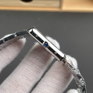 Dong Ho Cartier Replica 11 Tank Diamonds Nam Dinh Da May Pin Nha May AF 31x40mm 10