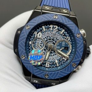Dong Ho Hublot Rep 11 Big Bang Unico O Ka Mua Chronograph Day Cao Su Xuong HB 45mm 4
