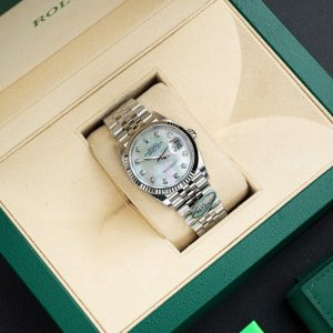 Đồng Hồ Rolex Chế Tác DateJust 126234 Mặt Xà Cừ Khảm Trai Trắng Nhà Máy Clean Nam 36mm (5)