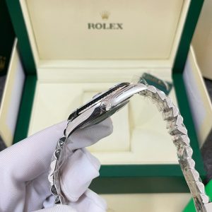 Dong Ho Rolex Che Tac DateJust 126334 Mat Kham Trai Trang Day Jubille Xuong Clean 41mm 6