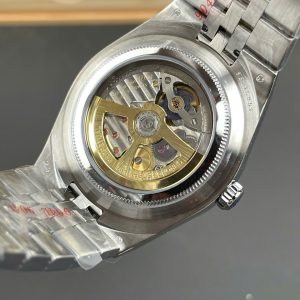 Đồng Hồ Rolex Land-Dweller 127336 Rep 11 Mặt Số Xanh Băng Họa Tiết Tổ Ong 40mm (6)