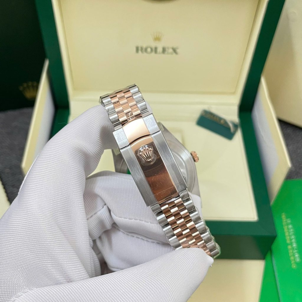 Đồng Hồ Rolex Rep 1 1 DateJust 126331 Mặt Số Khảm Trai Trắng Nhà Máy Clean 41mm (3)