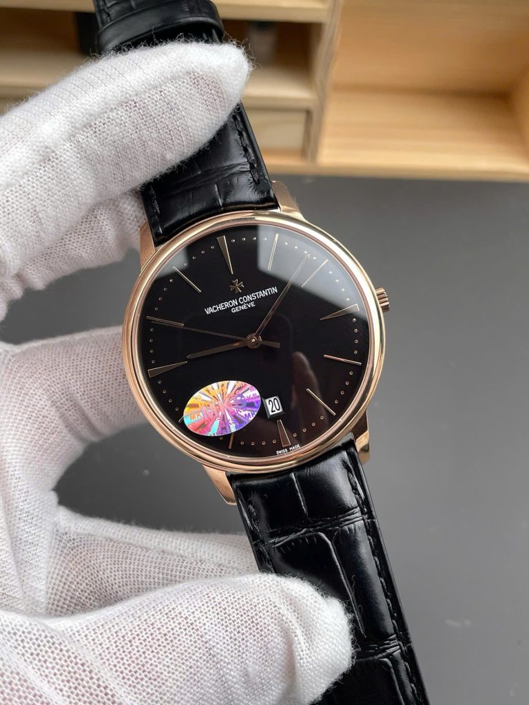 Đồng Hồ Vacheron Constantin Replica 11 Patrimony 85180 Nam Dây Da Màu Đen Xưởng MKS 40mm (4)
