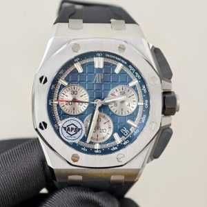 Đồng Hồ Audemars Piguet Rep 11 Royal Oak Offshore 26240ST Mặt Xanh Blue Xưởng APS 43mm (7)