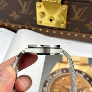 Dong Ho Audemars Piguet Royal Oak 77450 Nu Day Thep May Co Mat Xanh Bang OMF 34mm 3