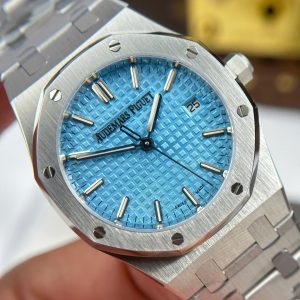 Đồng Hồ Audemars Piguet Royal Oak 77450 Nữ Dây Thép Máy Cơ Mặt Xanh Băng OMF 34mm (6)